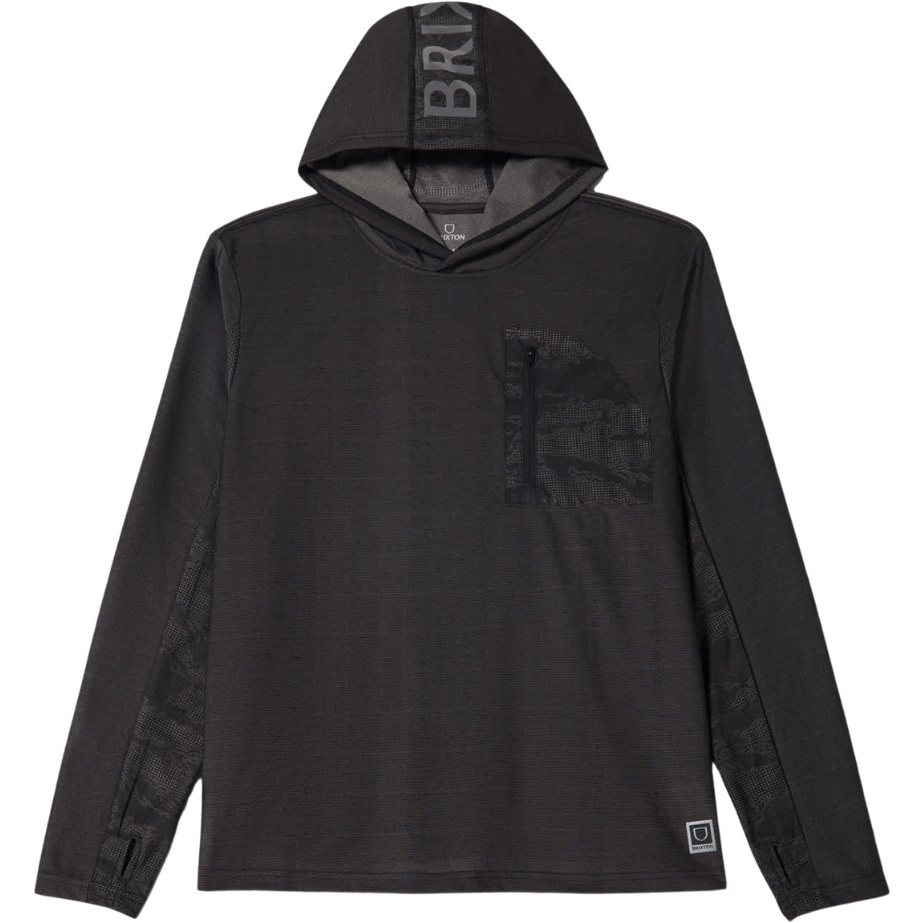 2026 Brixton Mens Journey Sun Hoodie 22905 - Black